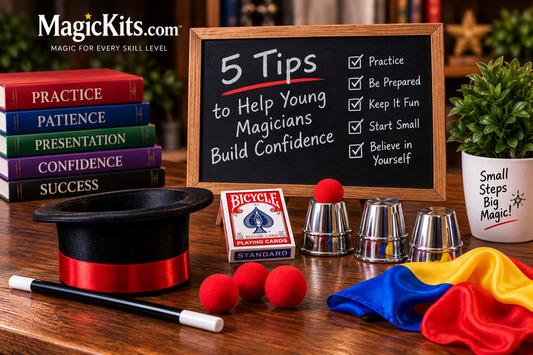 Coins and dollar bills arranged for a close-up money magic routine