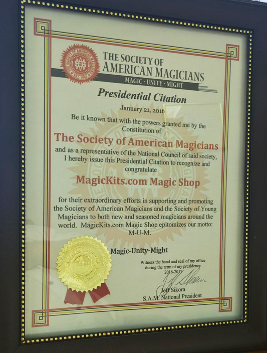MagicKits.com the Only Online Magic Shop to be Indorsed by The National Society of American Magicians