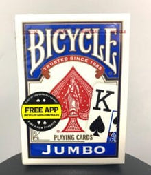 Jumbo Blue Bicycle Playing Cards - MagicKits.com Magic Shop