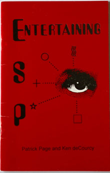 Red book cover with black text and an eye illustration on a red background