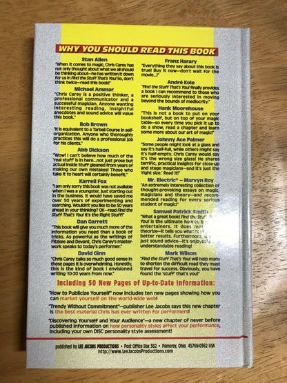 Find The Stuff That’s You – Chris Carey