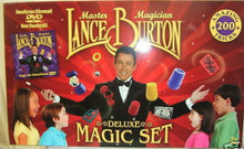 Magician Lance Burton's Deluxe Magic Set with DVD on a red background