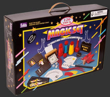 Magic set packaging with colorful illustrations on a white background