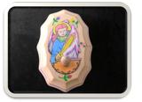 Wooden Rosary Holder - St. Michael the Archangel - MagicKits.com Magic Shop