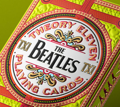 The Beatles Theory Eleven playing cards packaging with colorful design