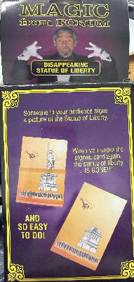 Magical trick packaging with instructions on a purple background