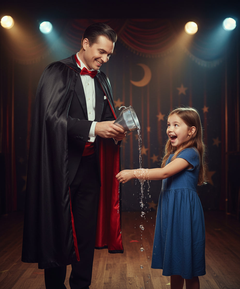 Metal funnel on a world map background