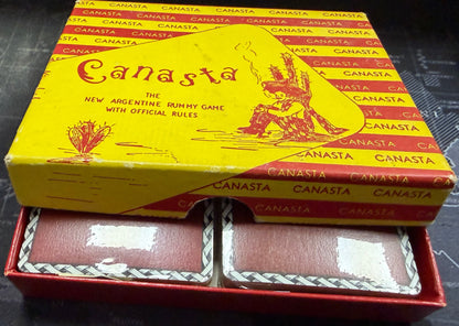 Vintage Double Deck Canasta Card Set – Sealed, Near Mint Condition