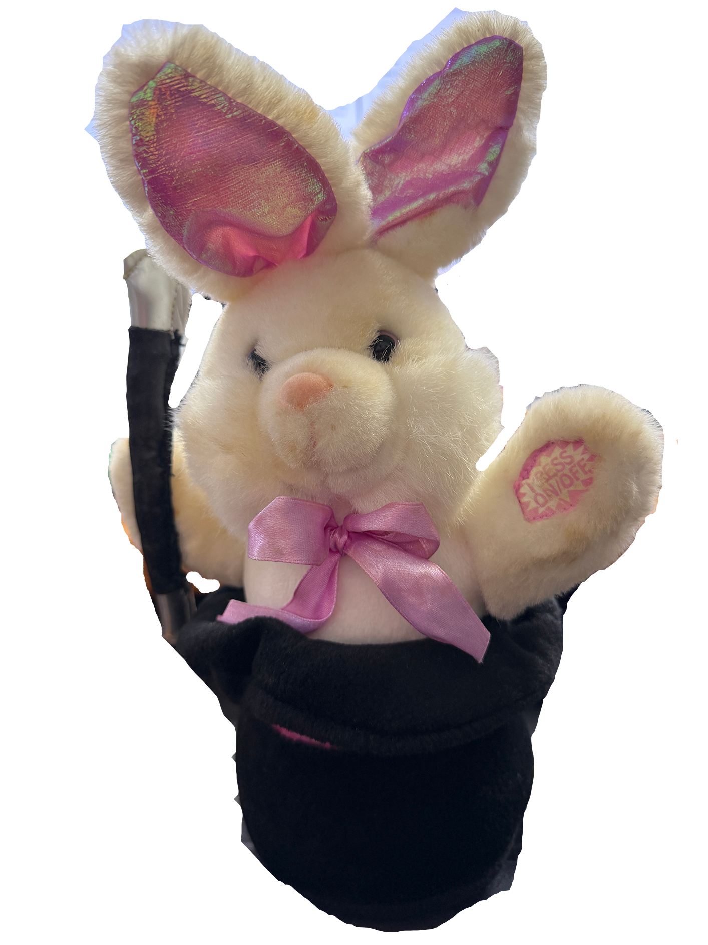 Dan Dee Animated Musical Rabbit in Hat with Magic Wand