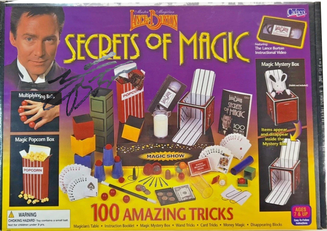 Lance Burton – Secrets of Magic (RARE 2001 Set, NEW &amp; SEALED, Personally Signed)