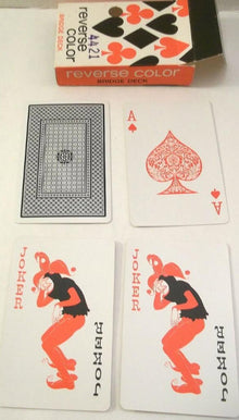 Vintage Reverse Bridge Playing Cards
