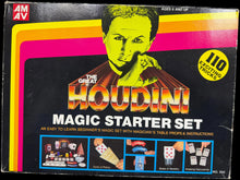 Box of 'The Great Houdini Magic Starter Set' with colorful design and text.
