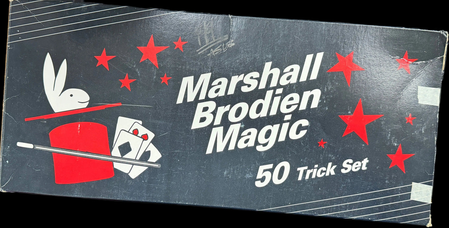 Marshall Brodien Magic 50 Trick Set box on a table