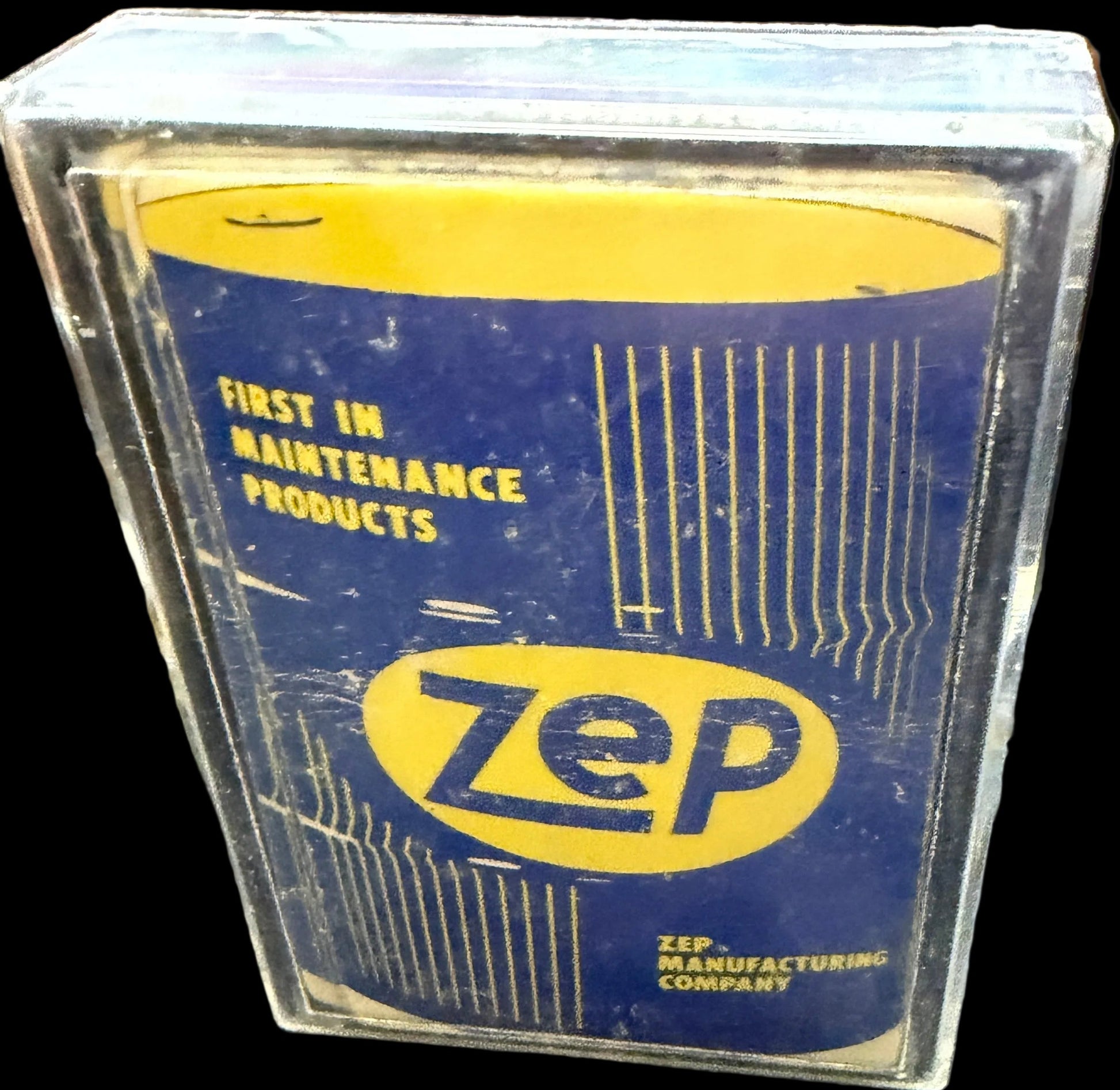 ZEP product packaging on a world map background
