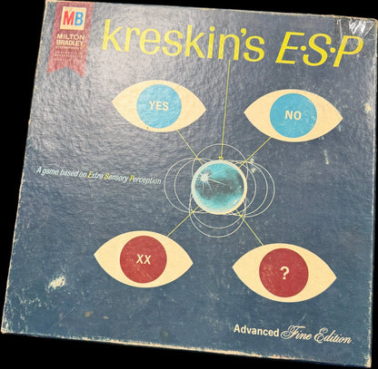 Kreskin's ESP book cover with a blue background and text