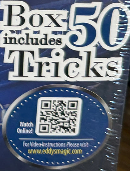 Box of Master Magic Magic Stage with images of magic tricks on a red background