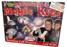 Villamonte's Magic Kit packaging with images of a man and woman performing magic tricks.
