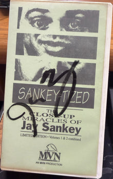 Album cover of 'The Miracles of Ja Sankey' with a signature on a desk.