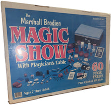 Marshall Brodien Magic Show packaging on a desk with computer monitors in the background