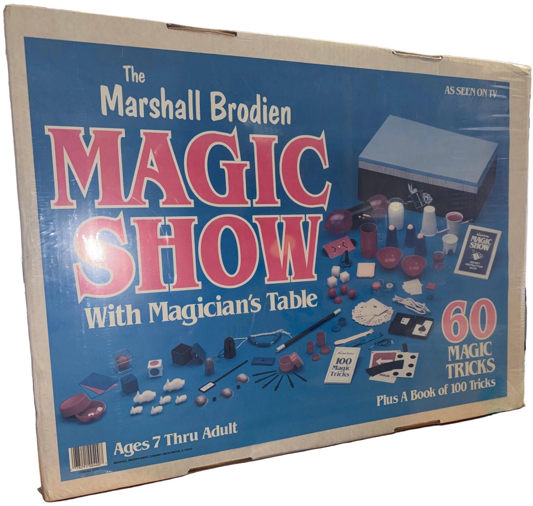 Marshall Brodien Magic Show packaging on a desk with computer monitors in the background