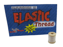 Spool of Invisible Elastic Thread with packaging on a white background