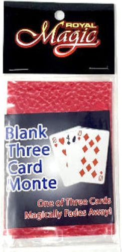 Royal Magic Blank Three Card Monte packaging on a white background