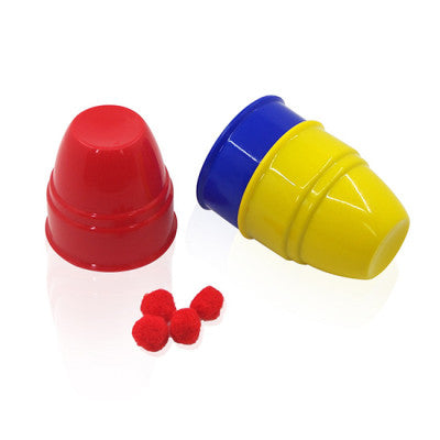 Eddy Ray Cups and Balls DVD Set with Chrome Cups and Balls