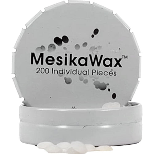 MesikaWax container with 200 individual pieces on a white background