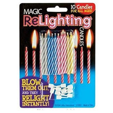 Magic ReLighting Candles - MagicKits.com Magic Shop