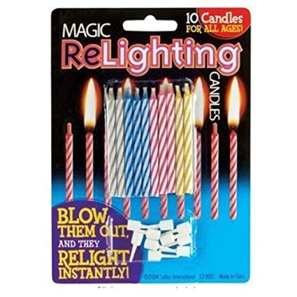 Magic ReLighting Candles - MagicKits.com Magic Shop
