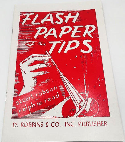 Book cover of 'Flash Paper Tips' with red and white design on a white background