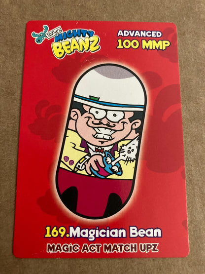 Vintage Mighty Beanz Series 3 – Magician Bean #169 (2004) | Sealed Card