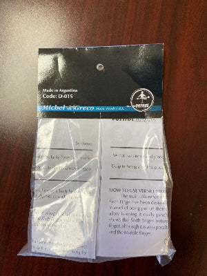 Packaged product with a label on a wooden surface