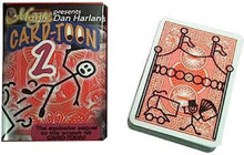 Dan Harlan's Card-Too! Z playing cards with packaging on a white background