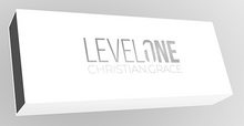 White rectangular box with 'Level One Christian Grace' text on a gray background