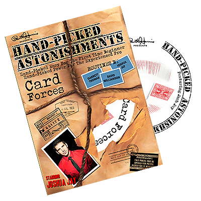 Card force set with packaging featuring a magician's image and text.