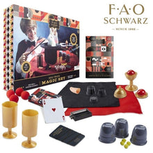 FAO Schwarz magic set with various on a white background