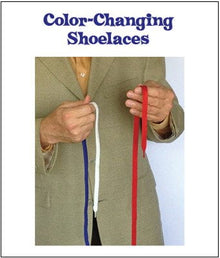 Color Changing Shoelaces - MagicKits.com Magic Shop