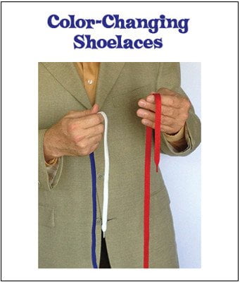 Color Changing Shoelaces - MagicKits.com Magic Shop