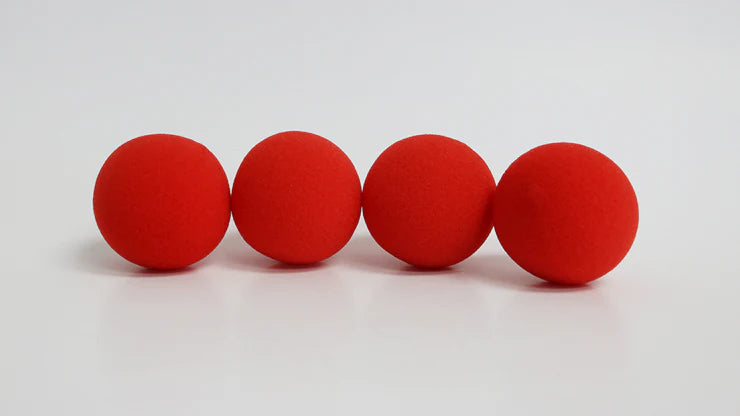 2" Super Soft Sponge Balls – Set of 4 (Red)