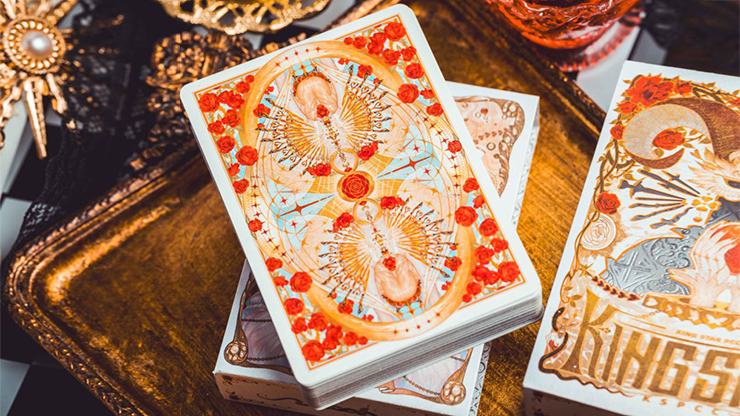 Silence V3 (White) Playing Cards by KING STAR