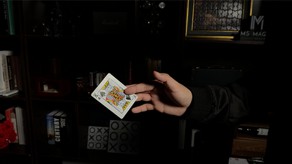 Ball on Card (Blue) by Bond Lee & MS Magic