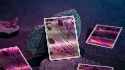 Morpho V2 (Pearl / Pink) Playing Cards by TCC Fashion