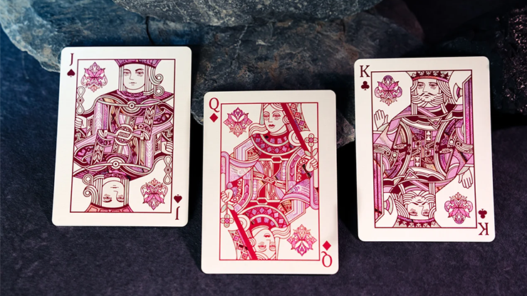 Morpho V2 (Pearl / Pink) Playing Cards by TCC Fashion