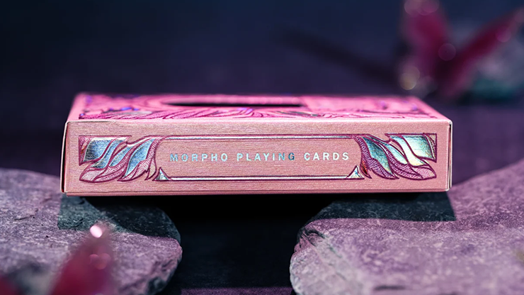 Morpho V2 (Pearl / Pink) Playing Cards by TCC Fashion