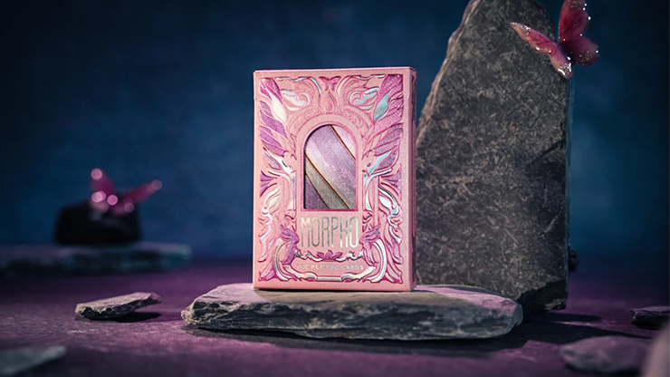 Morpho V2 (Pearl / Pink) Playing Cards by TCC Fashion