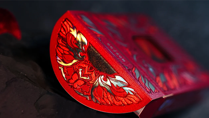 Morpho V2 (Carmine / Red) Playing Cards by TCC Fashion