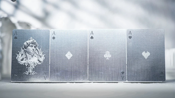 Alabaster Michelangelo Luxury Playing Cards by TCC Fashion