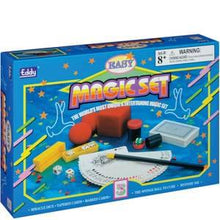 Box of a magic set with colorful design and text on a white background