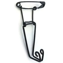 Black metal bridle bit on a white background